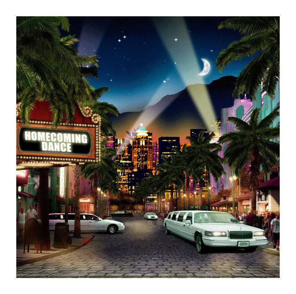 Custom Marquee Hollywood Photo Backdrop - Basic 8  x 8