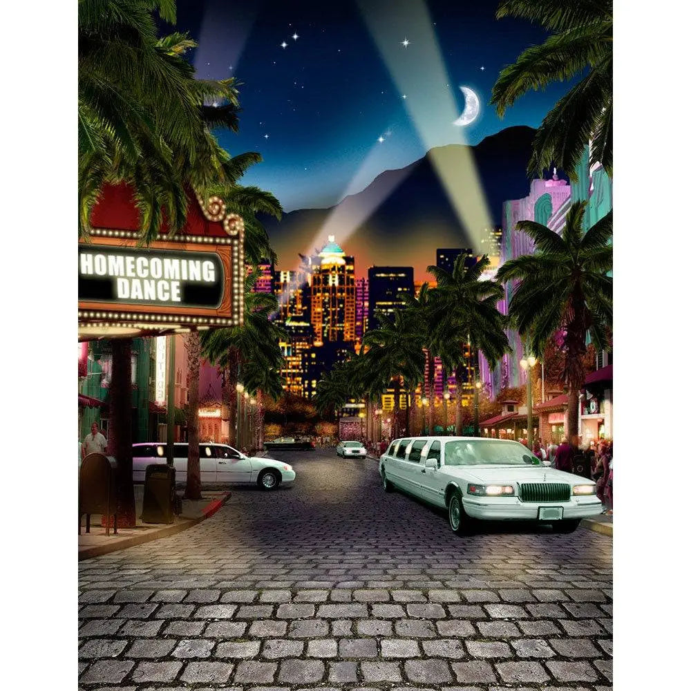 Custom Marquee Hollywood Photo Backdrop - Pro 8  x 10