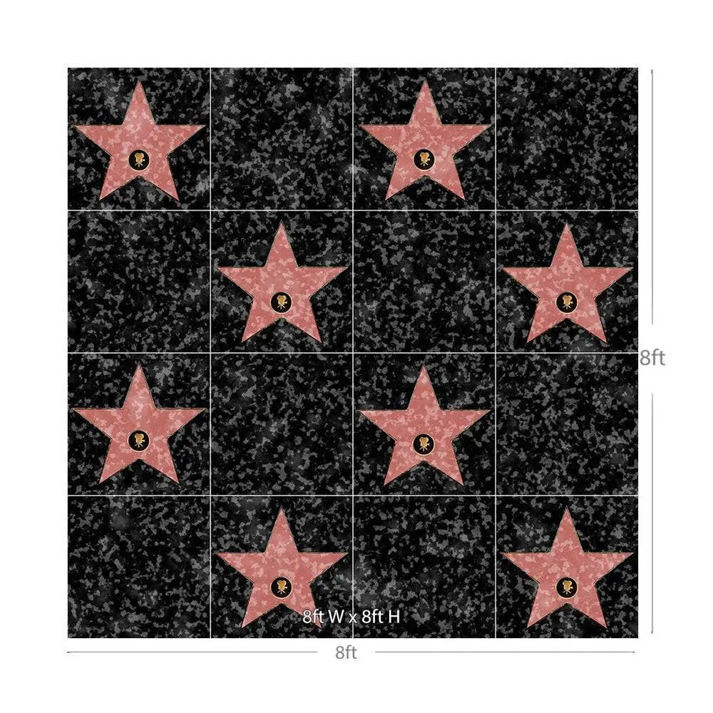 Hollywood Walk of Fame Photography Background - Basic 8  x 8