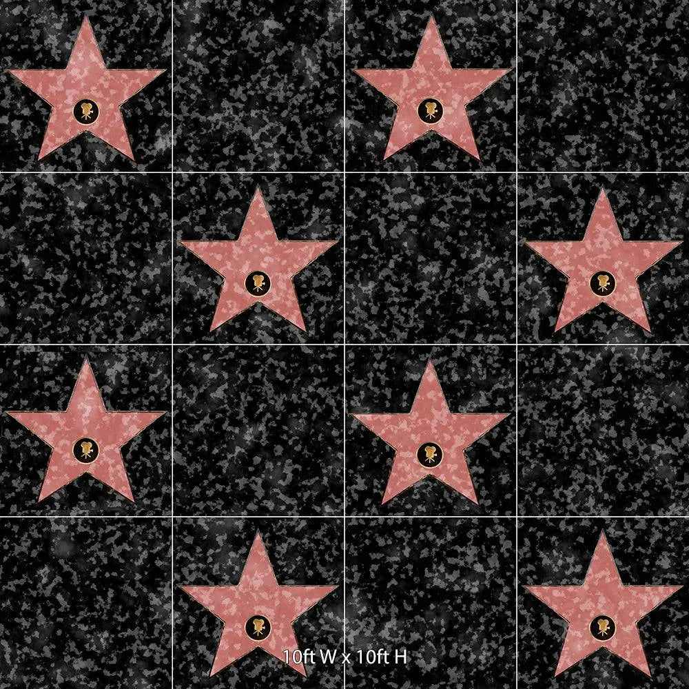 Hollywood Walk of Fame Photography Background - Pro 10  x 10