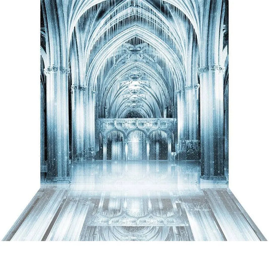 Ice Castle Photography Backdrop Background