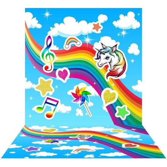 Children's Fun Photo Backdrop Background  - Basic 8  x 16