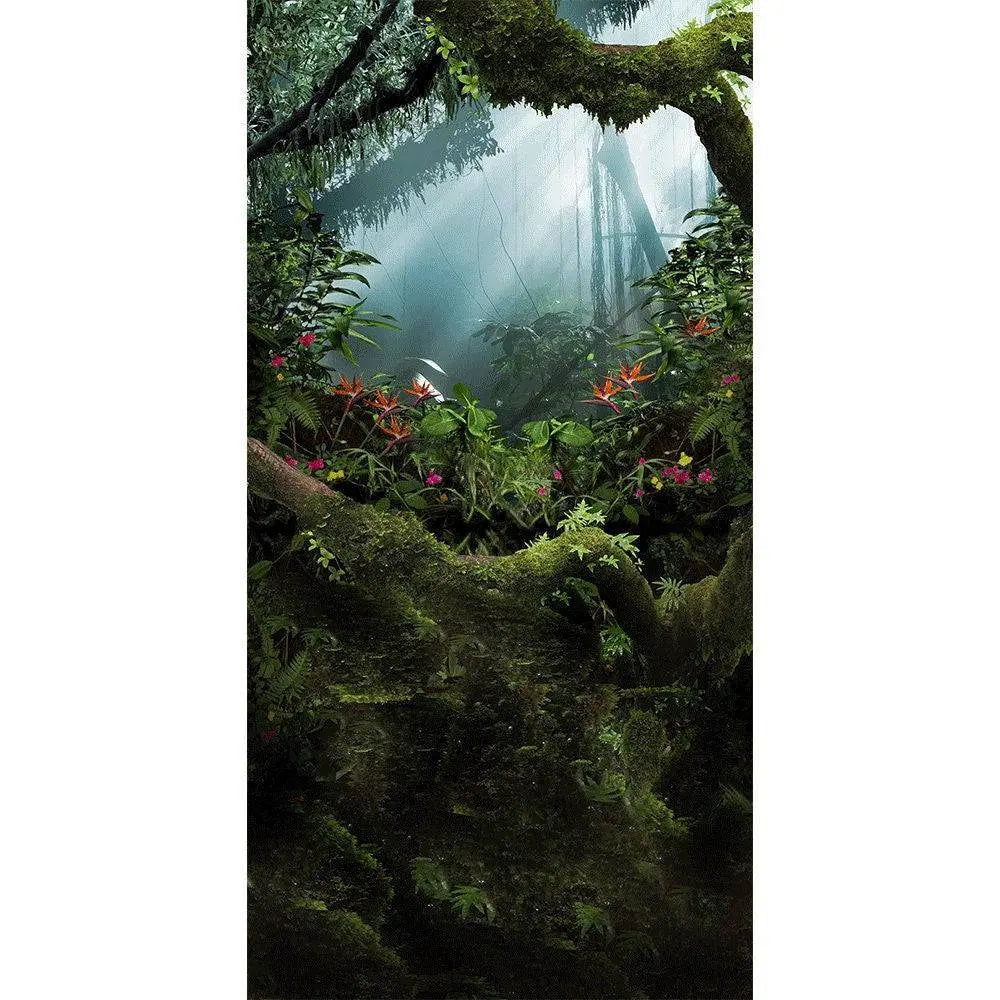 Jungle Book Backdrop, Birthday Backdrop, Photo Booth Prop, Birthday Party Decor, Photography Backdrop, Jungle Party Decor, Photo Backdrop - Basic 4.4 x 5