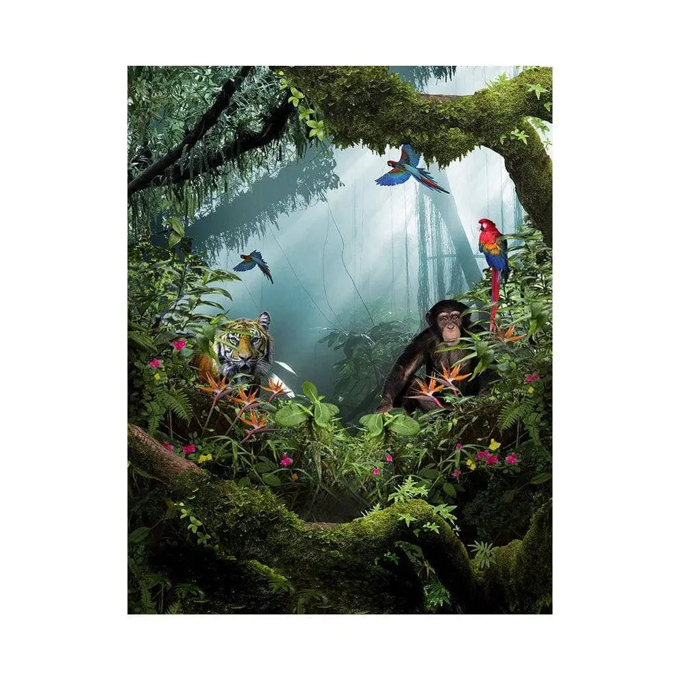 Tiger In The Jungle Photography Backdrop - Basic 5.5  x 6.5