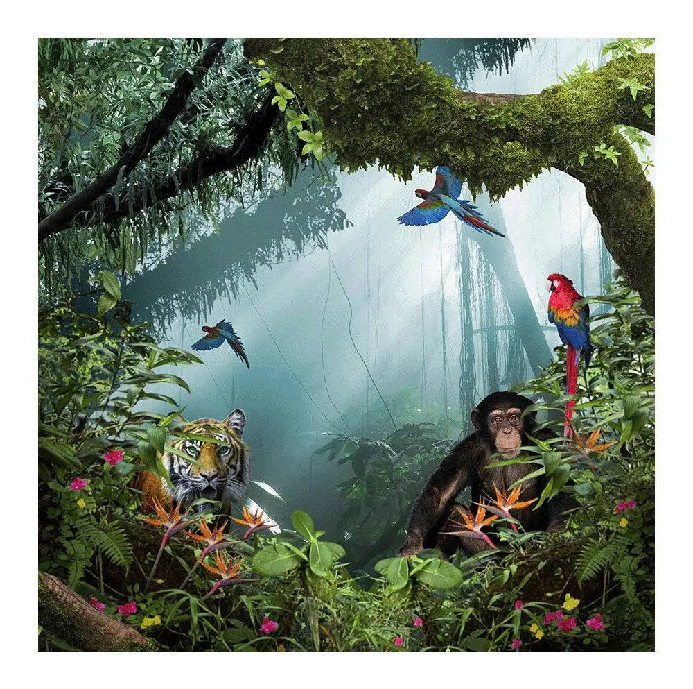 Tiger In The Jungle Photography Backdrop - Pro 8  x 8