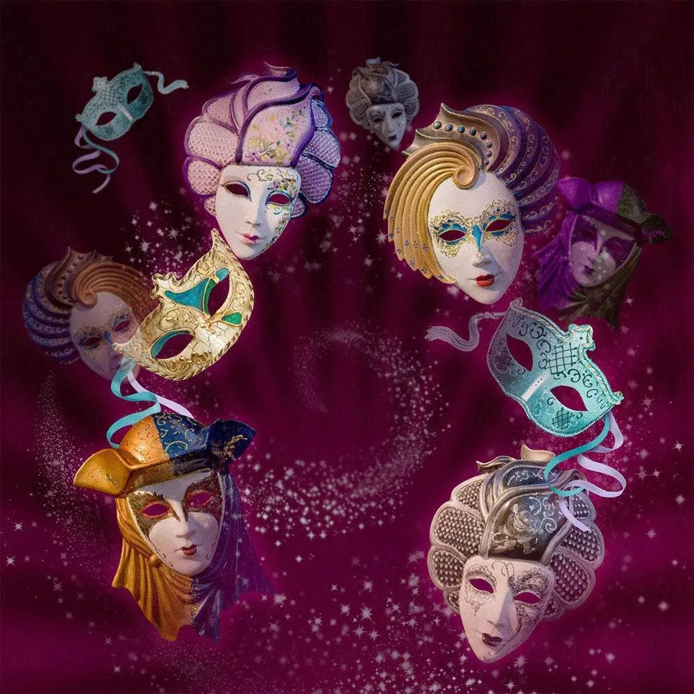 Drama And Theater Masquerade Photography Backdrop - Pro 10  x 10