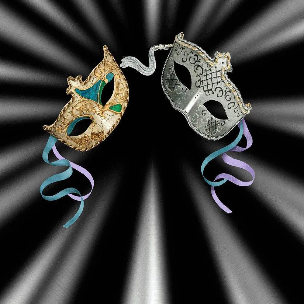 Silver Mask Photography Backdrop - Basic 10  x 8