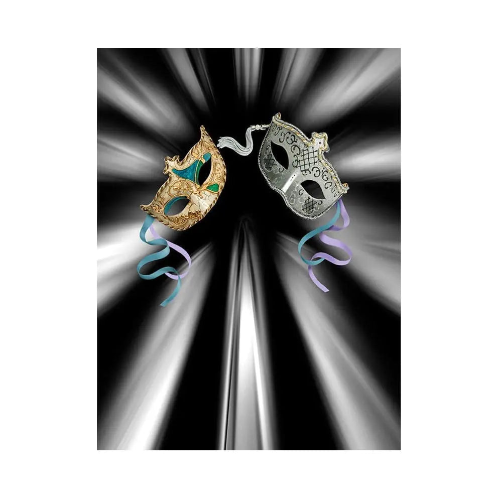 Silver Mask Photography Backdrop - Basic 5.5  x 6.5