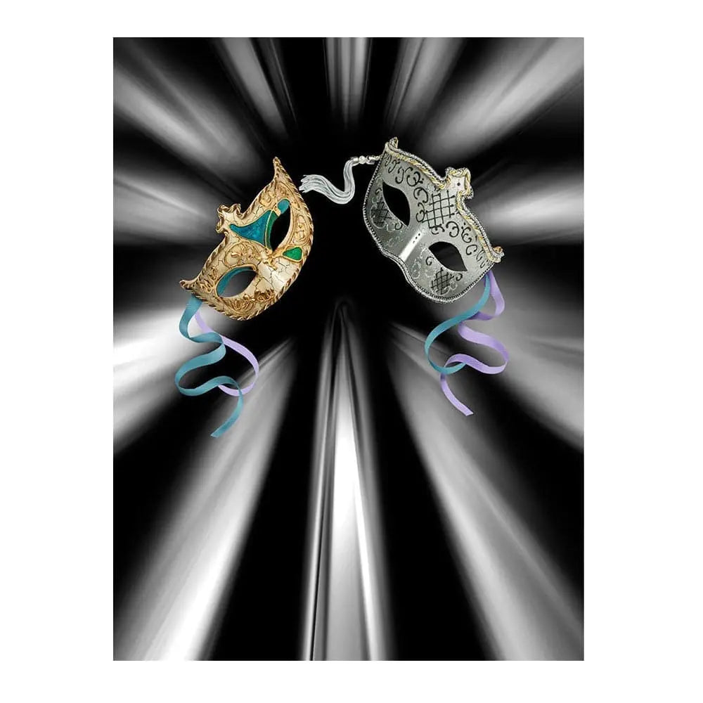 Silver Mask Photography Backdrop - Basic 6  x 8