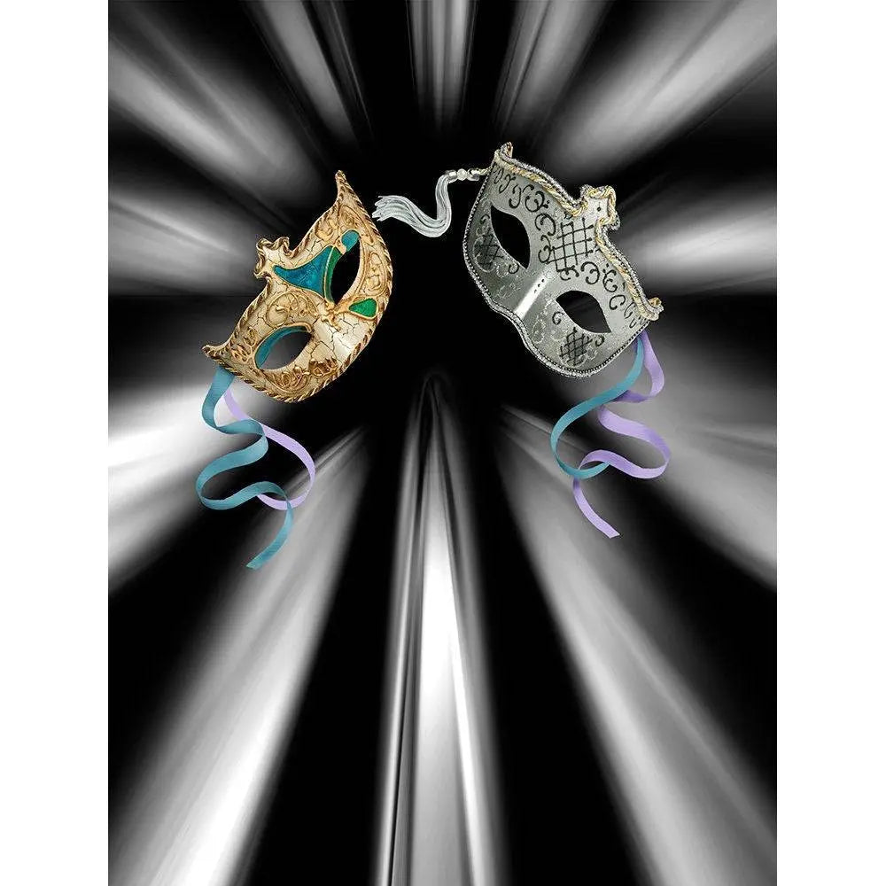 Silver Mask Photography Backdrop - Pro 8  x 10