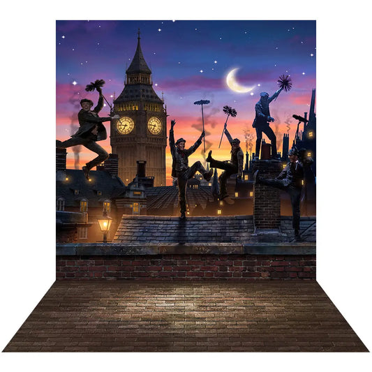 Mary Poppins Photo Backdrop Alba Backgrounds