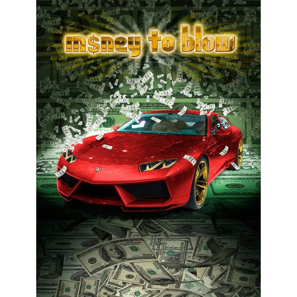 Money to Blow Photography Backdrop - Pro 8  x 10