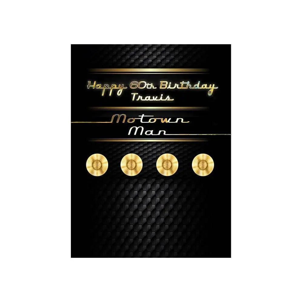 Motown Birthday Photo Backdrop - Basic 4.4  x 5