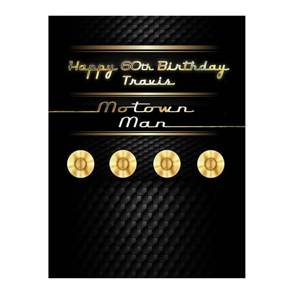 Motown Birthday Photo Backdrop - Basic 6  x 8