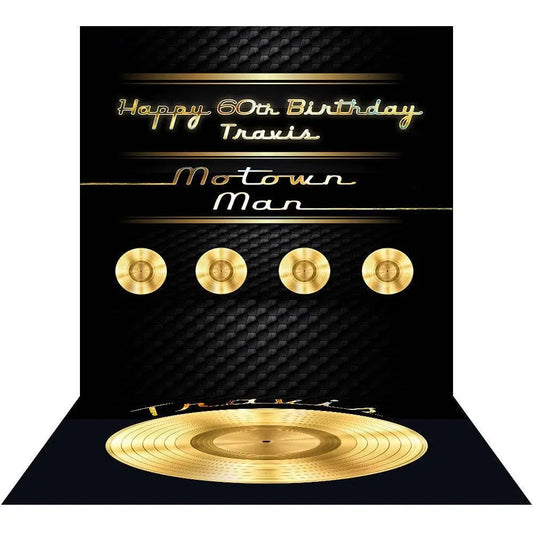 Motown Birthday Photo Backdrop - Basic 8  x 16