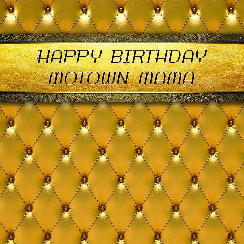 Gold Motown Mama Photo Backdrop - Basic 10  x 8