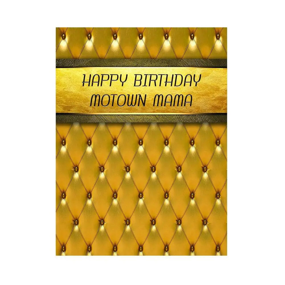 Gold Motown Mama Photo Backdrop - Basic 5.5  x 6.5
