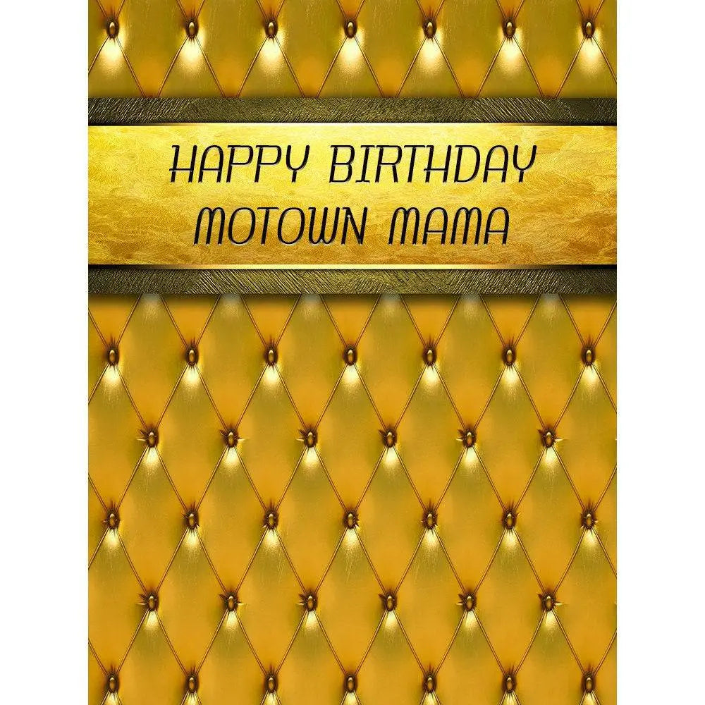 Gold Motown Mama Photo Backdrop - Basic 8  x 10