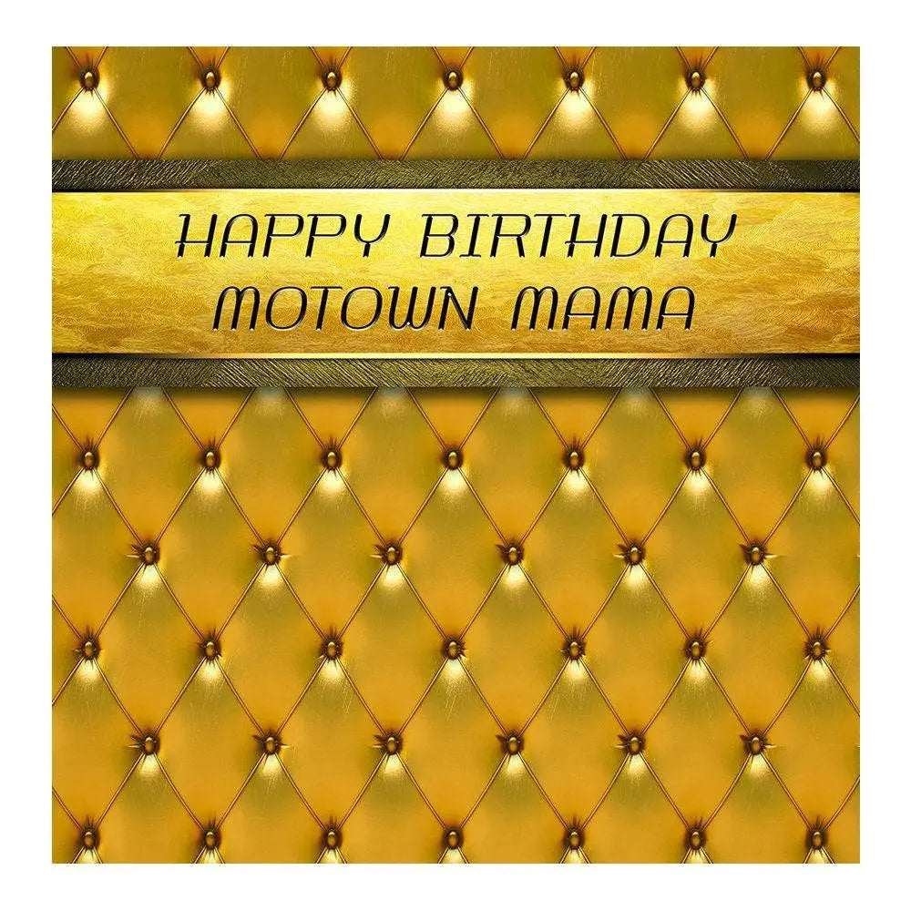 Gold Motown Mama Photo Backdrop - Pro 8  x 8