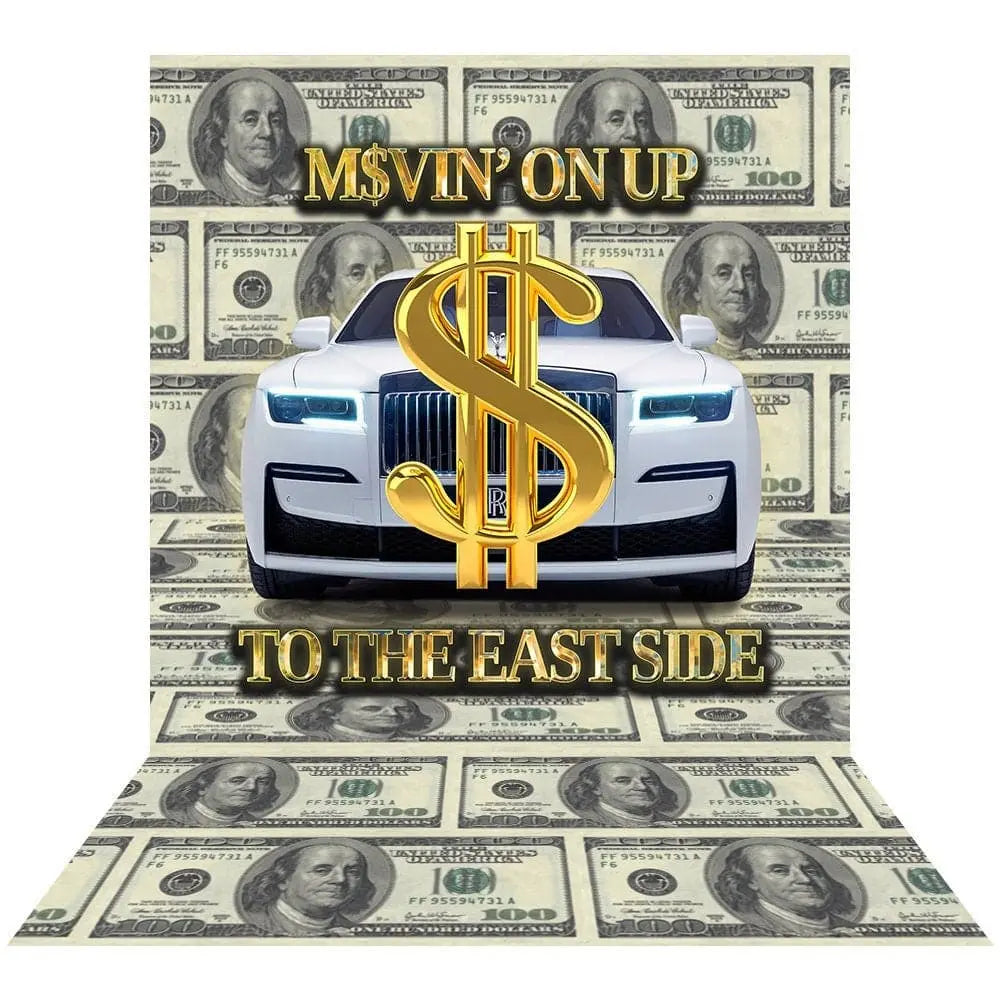 Movin' On Up Photo Backdrop - Basic 8  x 16
