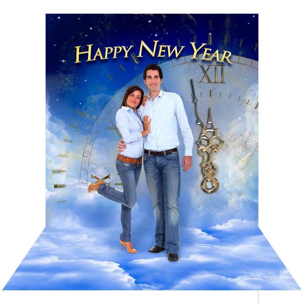 Chimes Of Time New Year's Photo Backdrop
