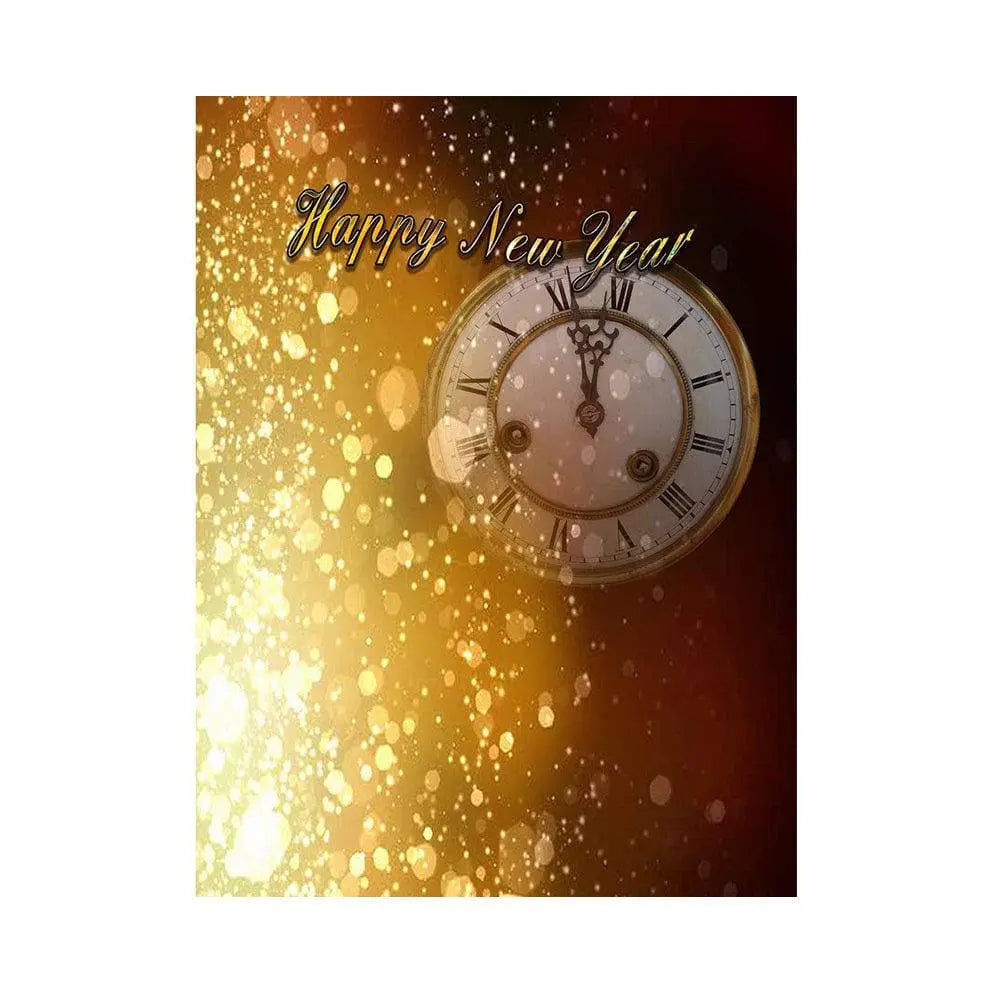 New Year's Eve Clock Photo Backdrop - Basic 5.5  x 6.5