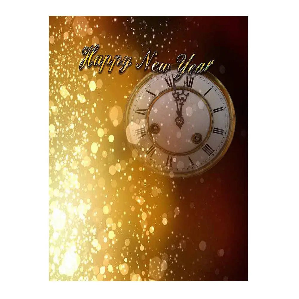 New Year's Eve Clock Photo Backdrop - Basic 6  x 8