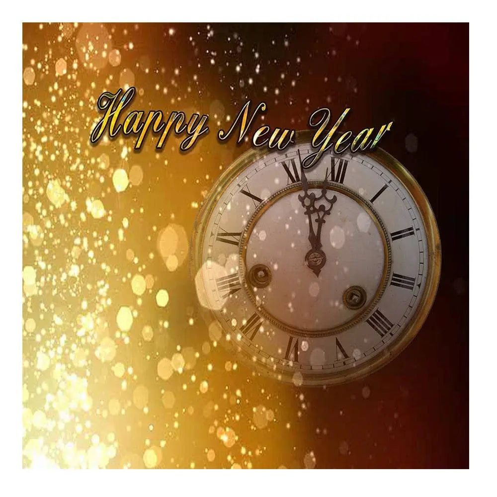 New Year's Eve Clock Photo Backdrop - Basic 8  x 8