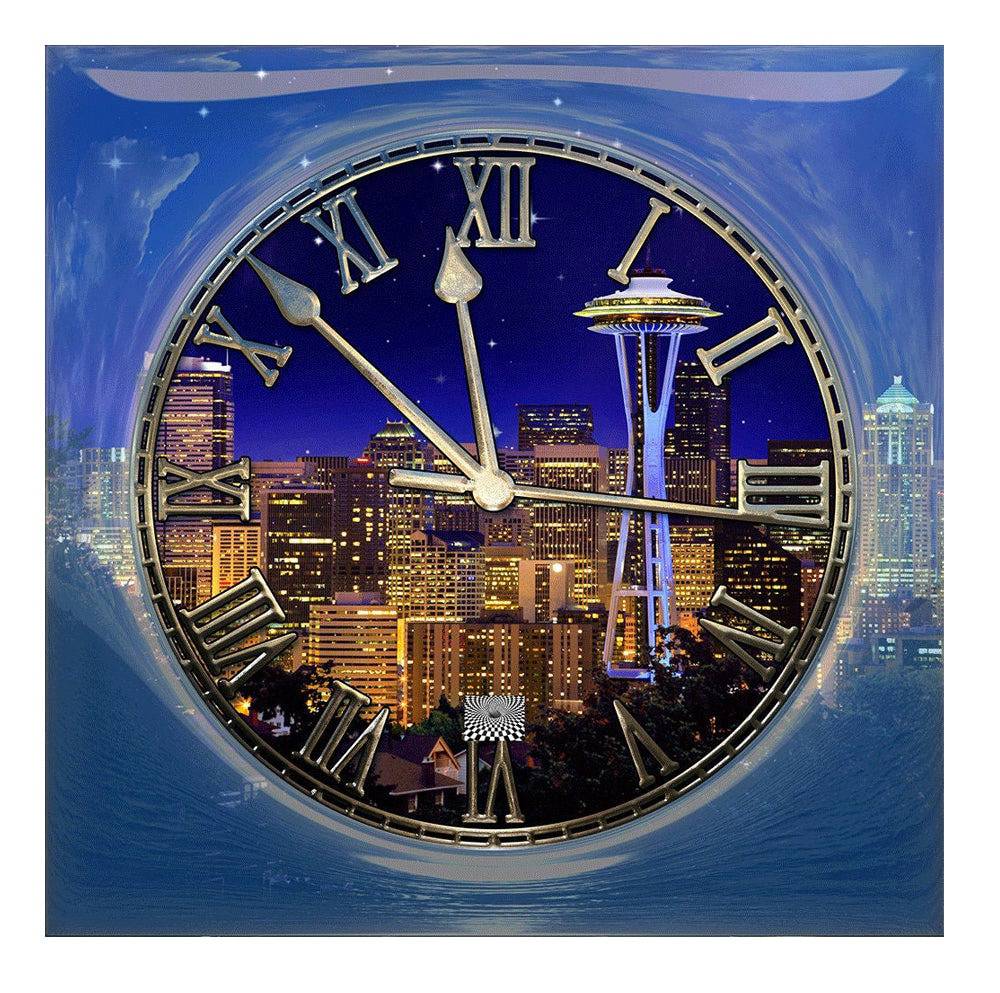 Time Keepers New Year's Photo Backdrop - Basic 8 x 8