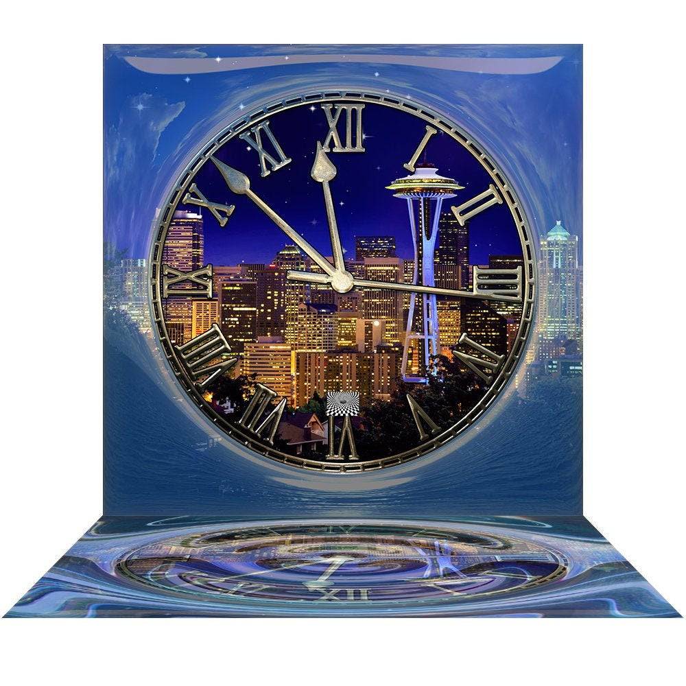 Time Keepers New Year's Photo Backdrop - Pro 6 x 8