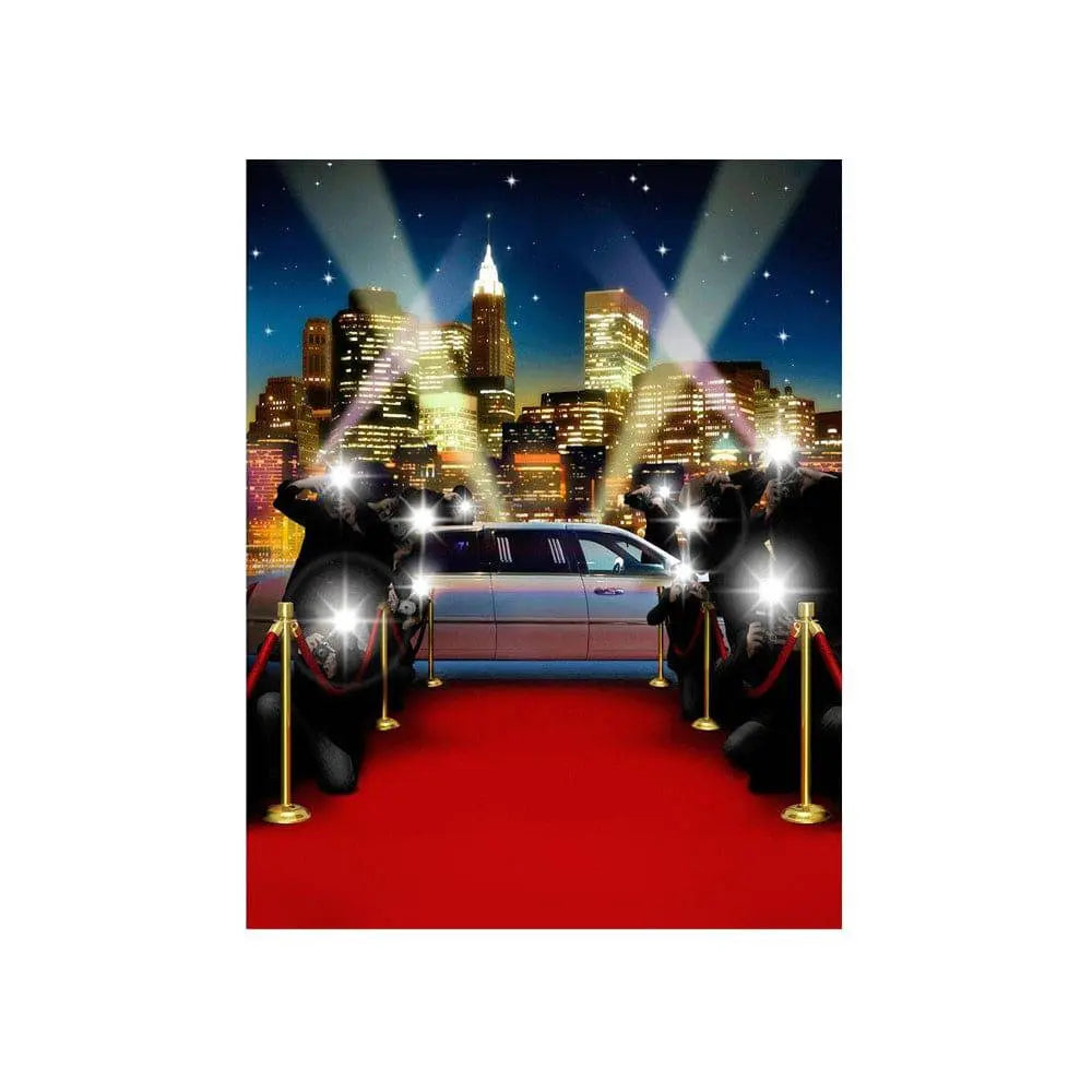 New York Limo And Red Carpet Photo Backdrop - Basic 4.4 x 5
