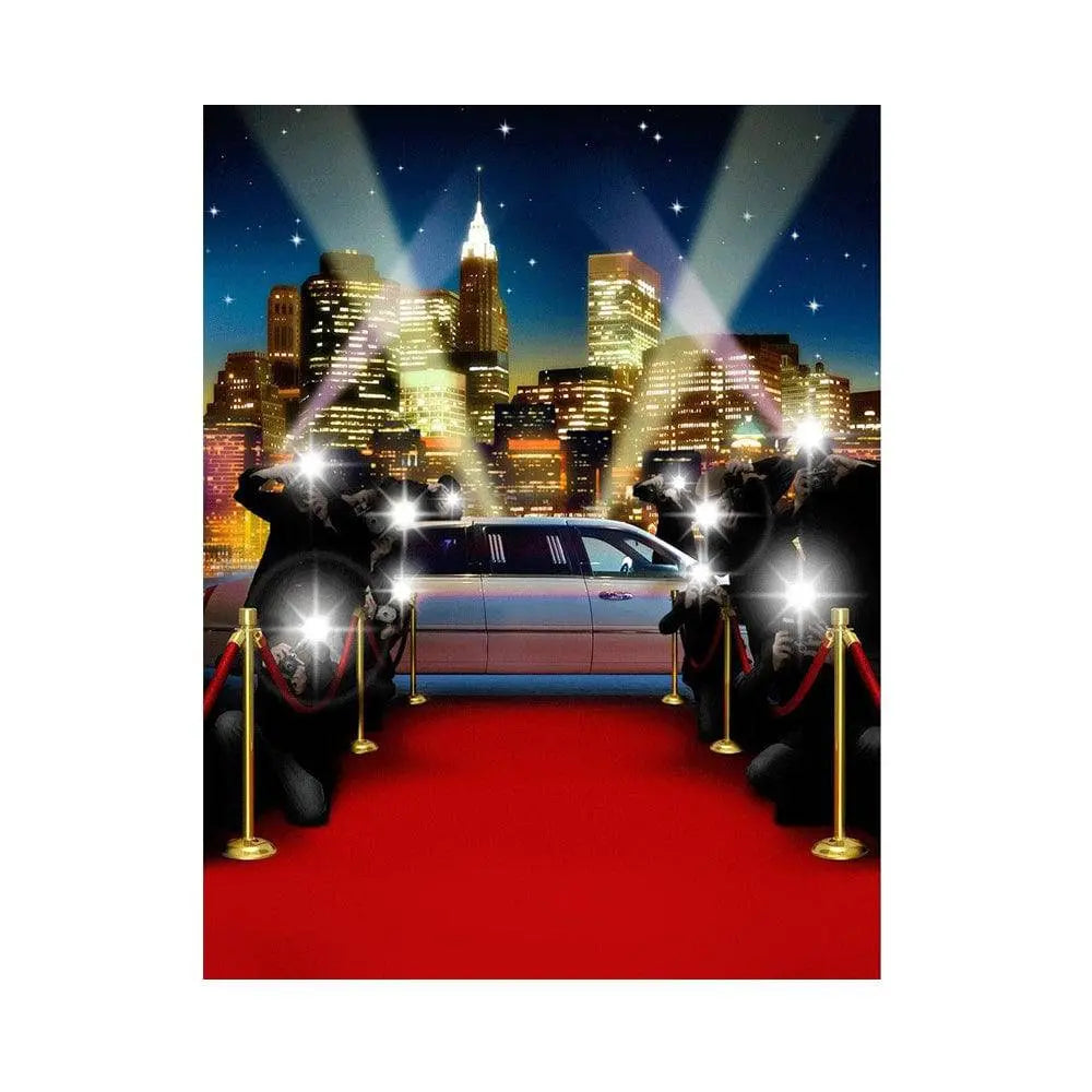 New York Limo And Red Carpet Photo Backdrop - Basic 5.5 x 6.5