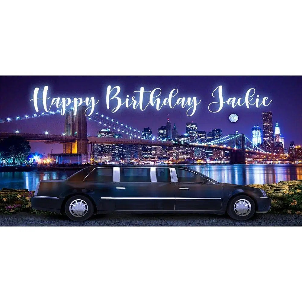 New York Group Party Photo Background, NYC Skyline Photo Booth Prop, Birthday Celebrations, 20ft x10ft, 16ft x 8ft Photo Backdrop - Basic 16 x 16