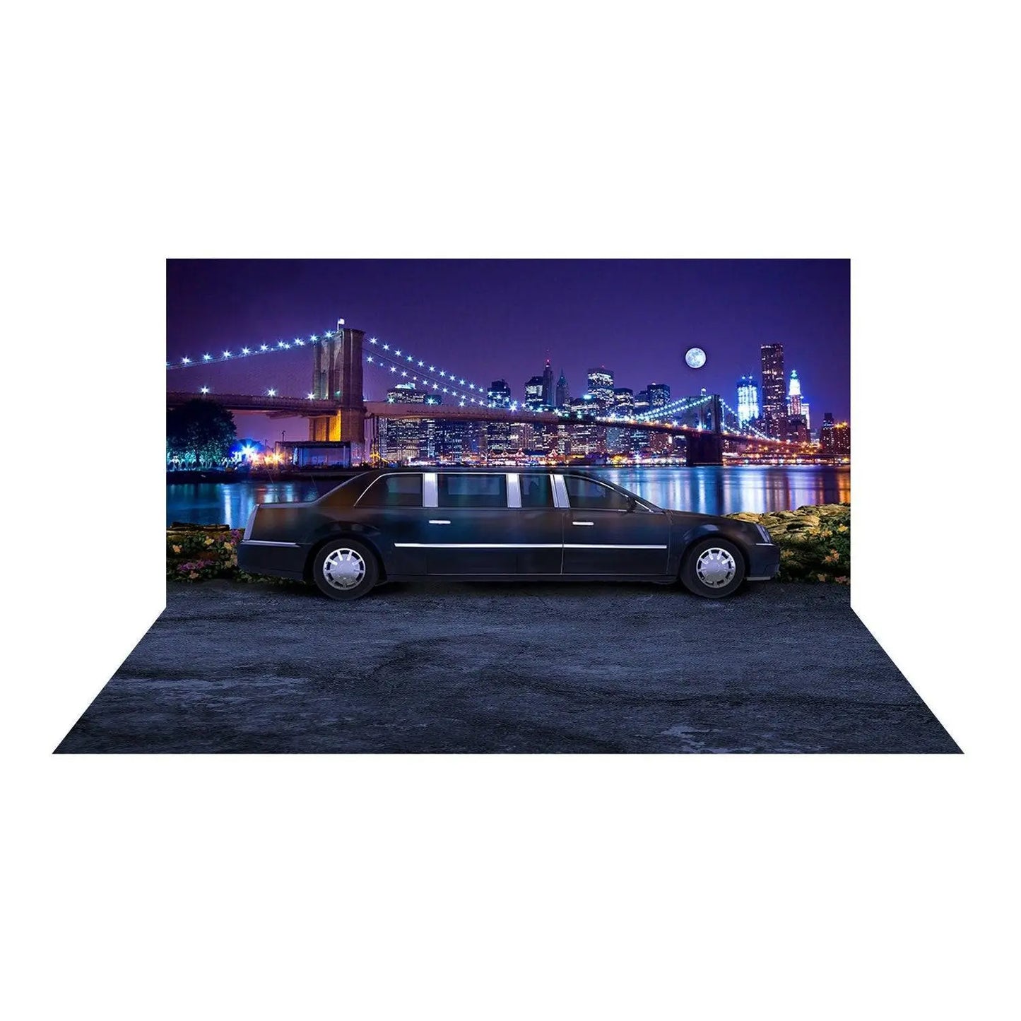 New York Limousine Party Photography Background - Basic 16 x 16