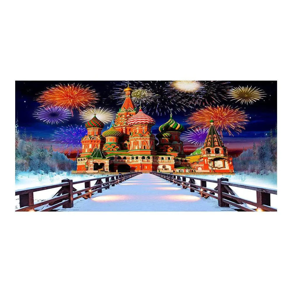 Nutcracker Castle Photography Backdrop - Basic 16 x 8