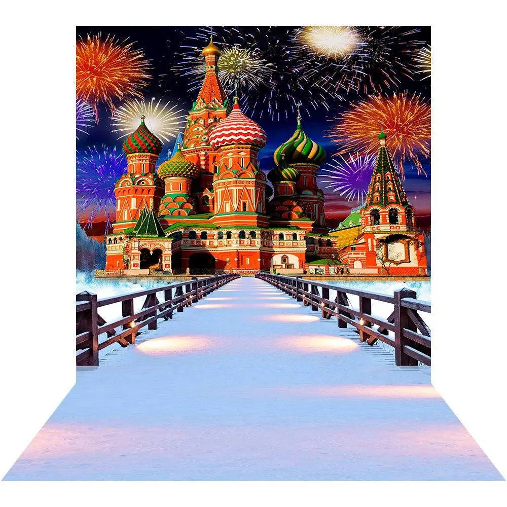 Nutcracker Castle Photography Backdrop - Basic 8 x 16