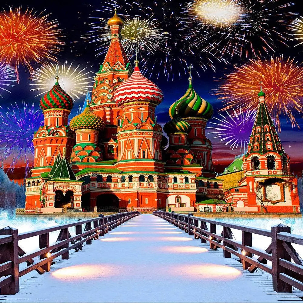 Nutcracker Castle Photography Backdrop - Pro 10 x 8