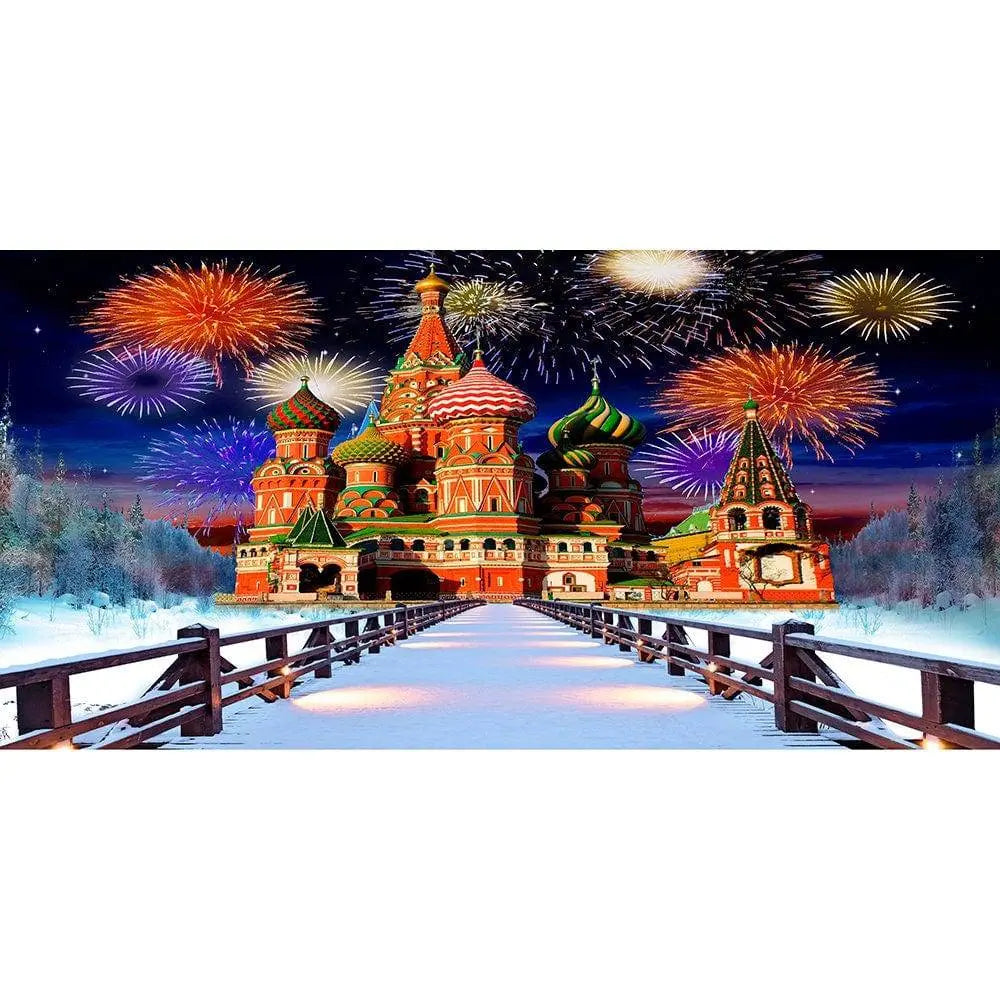 Nutcracker Castle Photography Backdrop - Pro 20 x 10