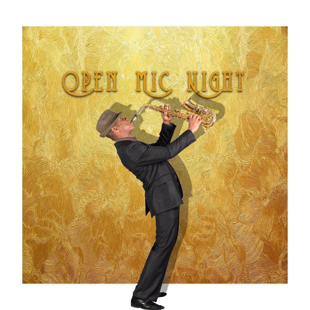 Open Mic Night Photo Backdrop
