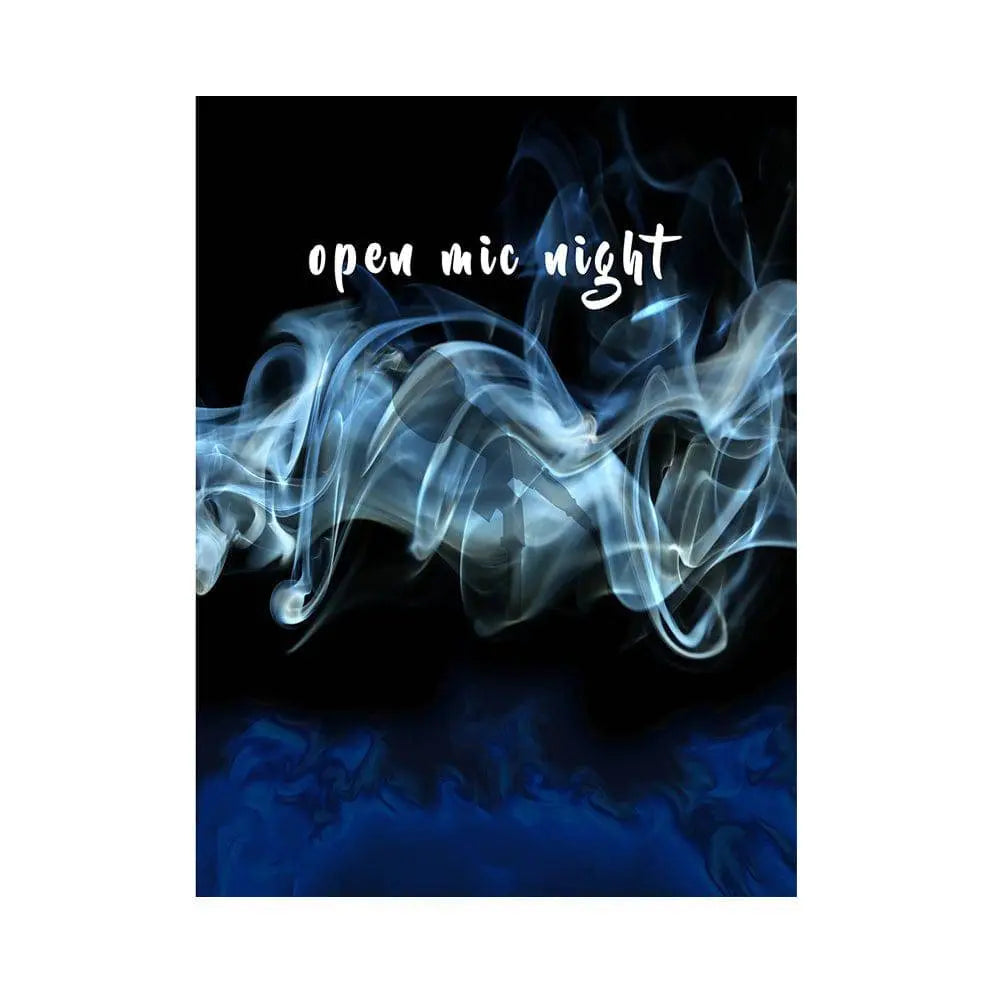 Open Mic Night Smokey Photo Backdrop - Basic 5.5  x 6.5