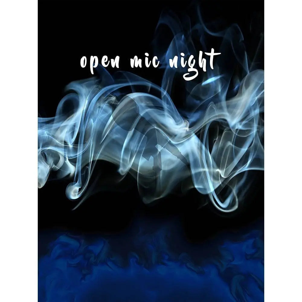 Open Mic Night Smokey Photo Backdrop - Basic 8  x 10