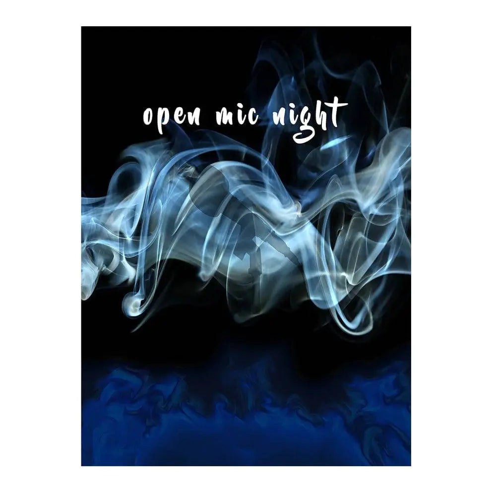 Open Mic Night Smokey Photo Backdrop - Pro 6  x 8