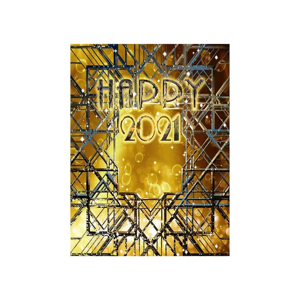 Personalized New Year's Eve Photo Backdrop - Basic 4.4  x 5