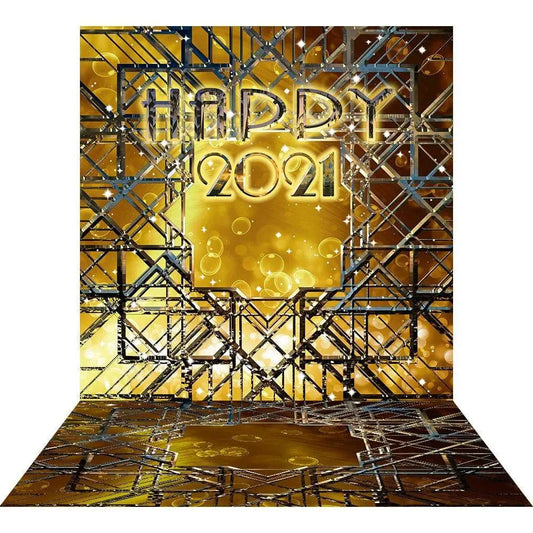 Personalized New Year's Eve Photo Backdrop - Basic 8  x 16