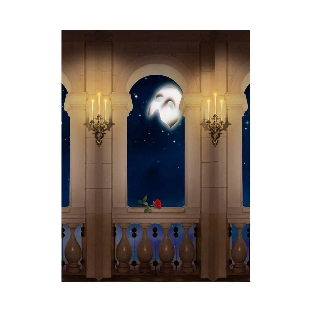 Candle Light Balcony Photo Backdrop - Basic 5.5  x 6.5