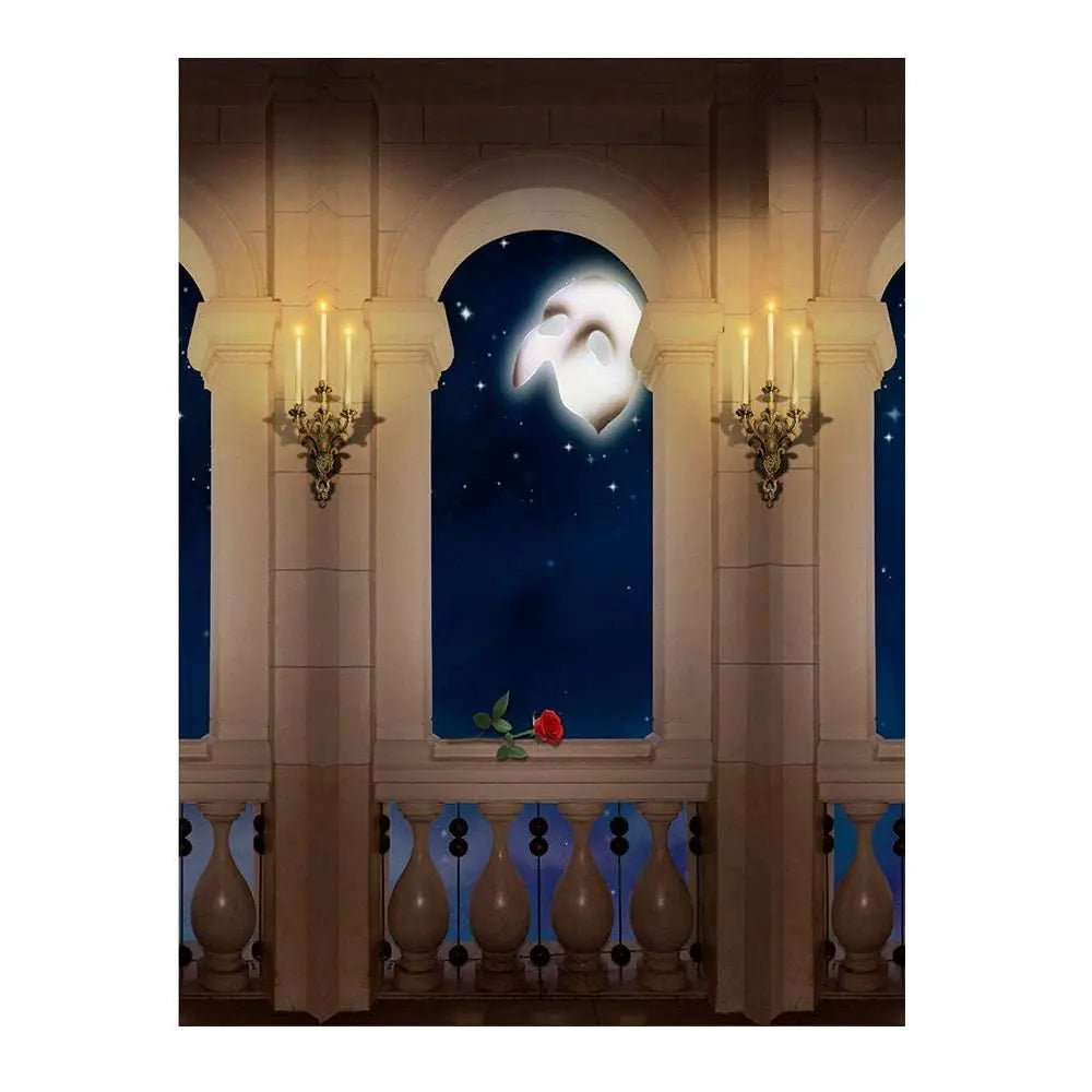 Candle Light Balcony Photo Backdrop - Basic 6  x 8