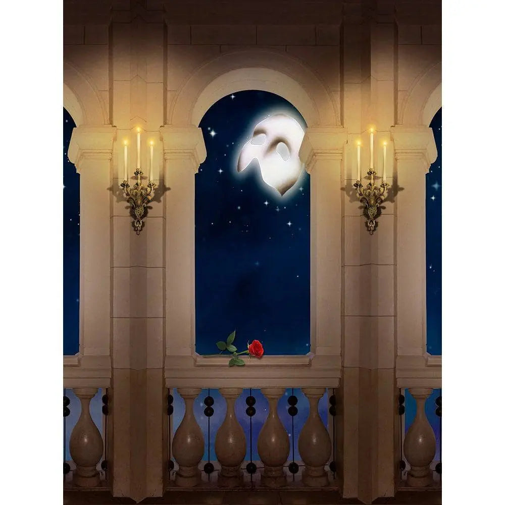 Candle Light Balcony Photo Backdrop - Basic 8  x 10