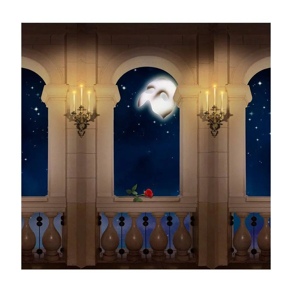 Candle Light Balcony Photo Backdrop - Basic 8  x 8