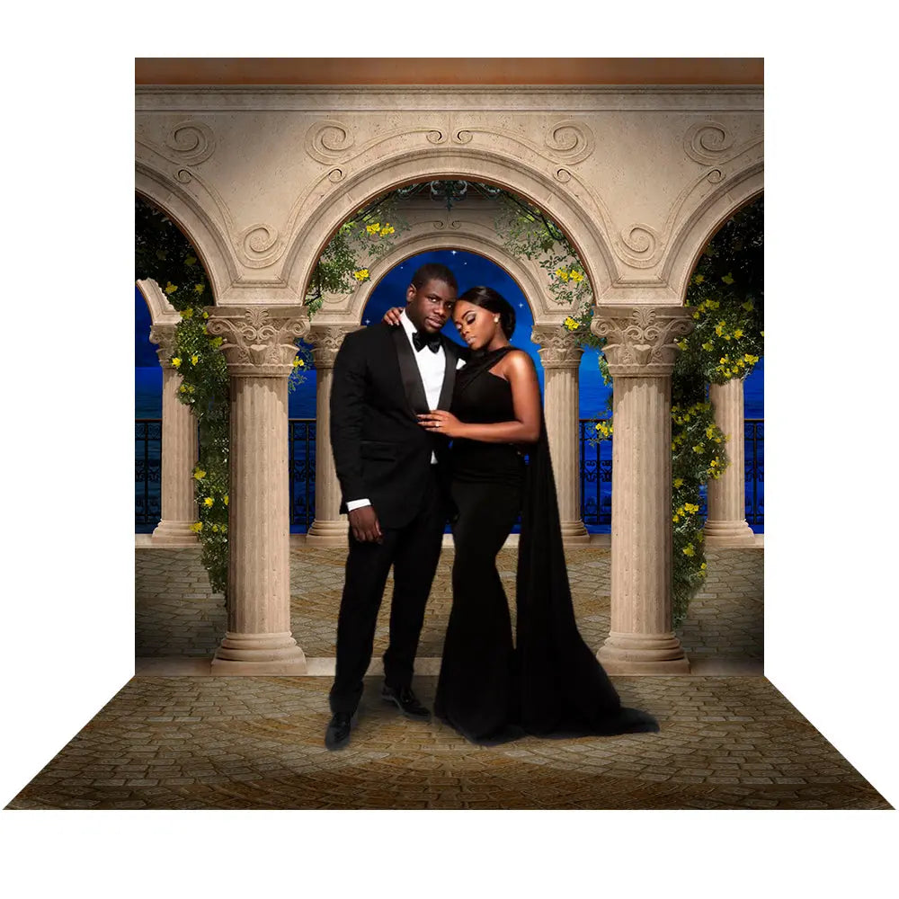 Portico Del Mar Arches Photo Backdrop Alba Backgrounds