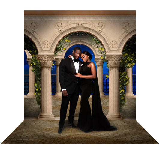 Portico Del Mar Arches Photo Backdrop Alba Backgrounds